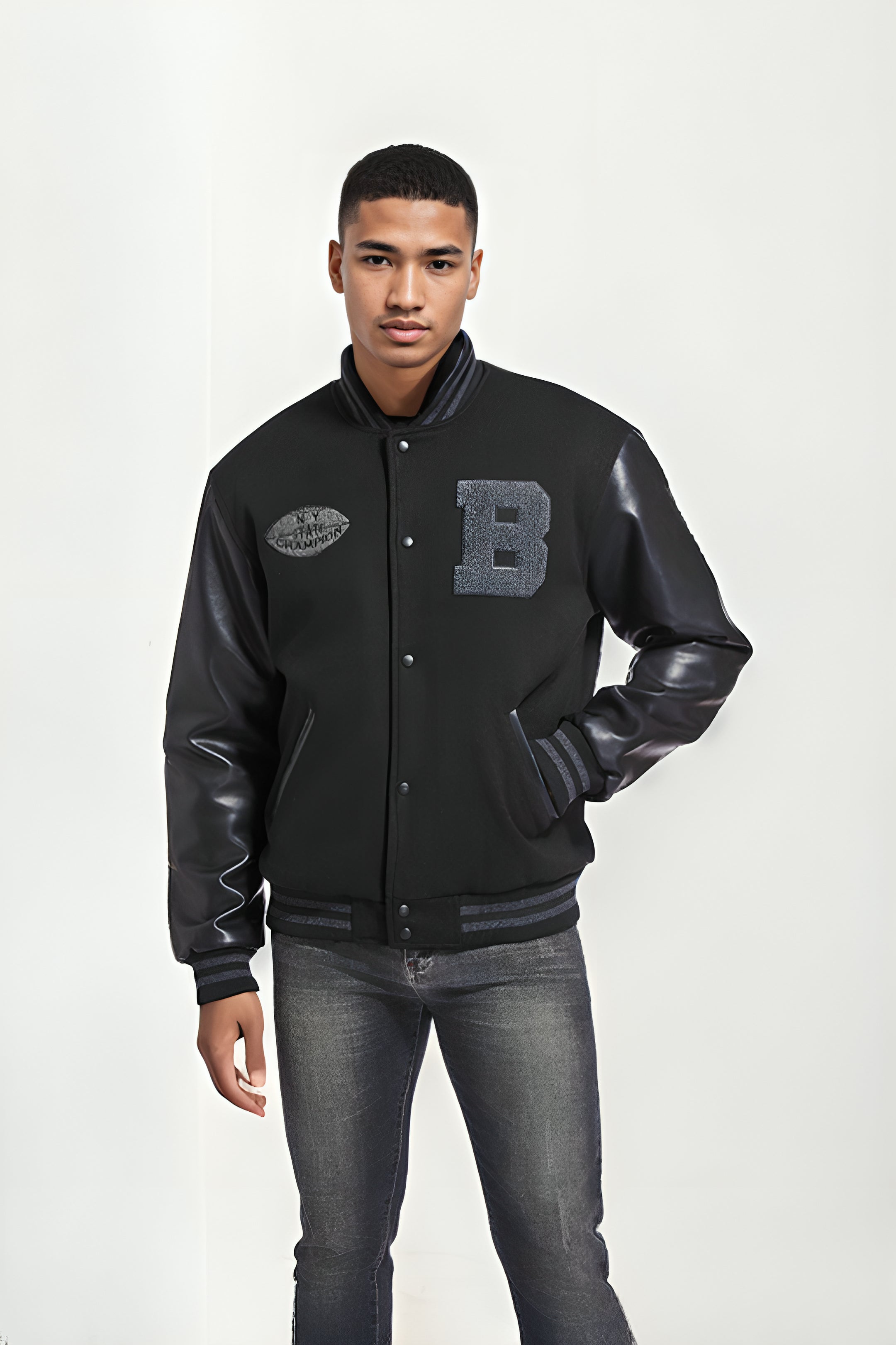 Embroidery Varsity Jacket