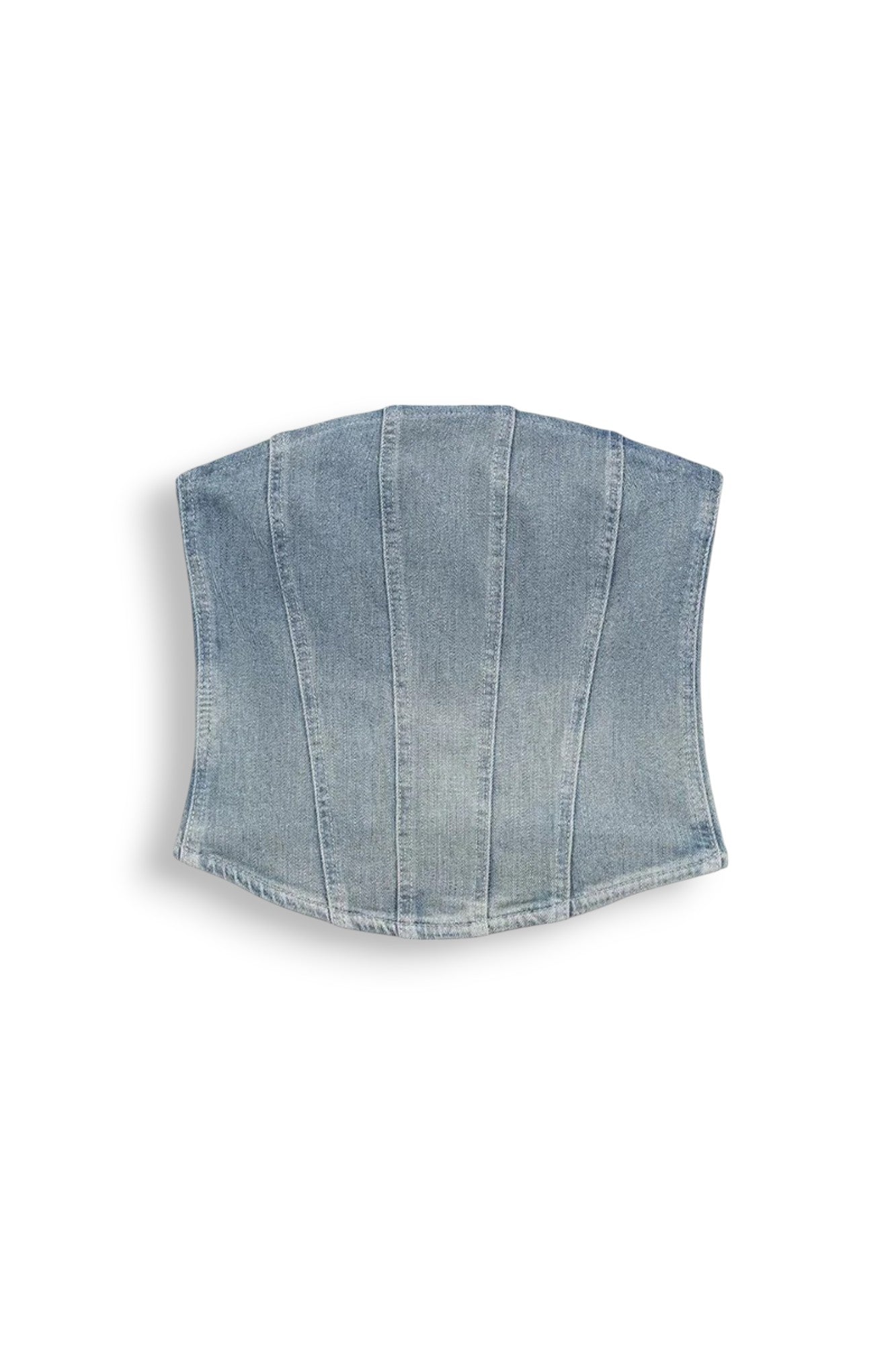 Faded Denim Crop Top