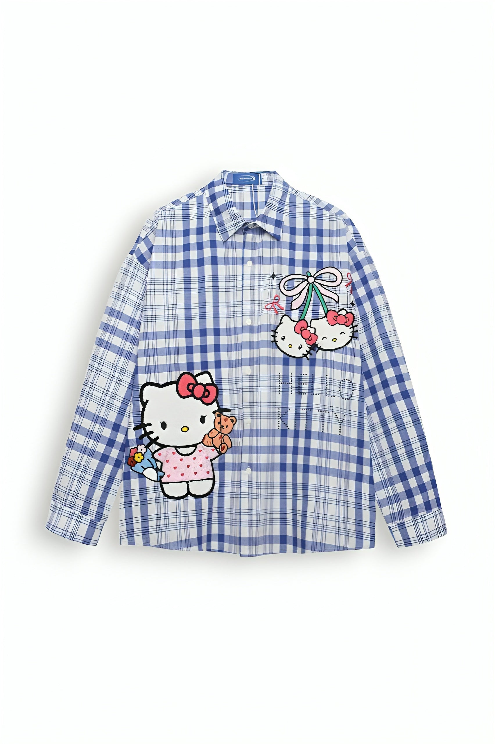 Hello Kitty Plaid Cotton Shirt