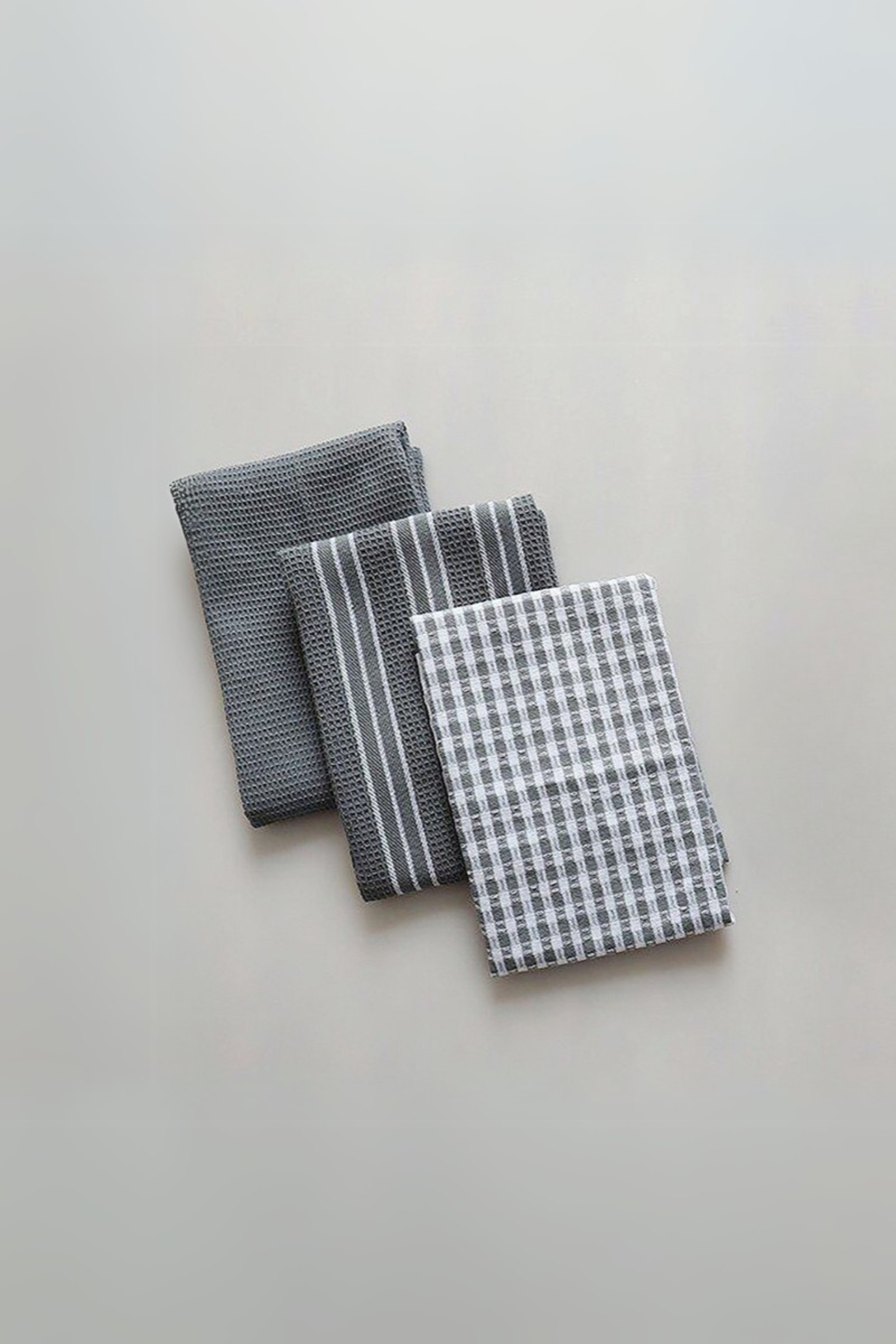 3-Pack Grey Cotton Towels