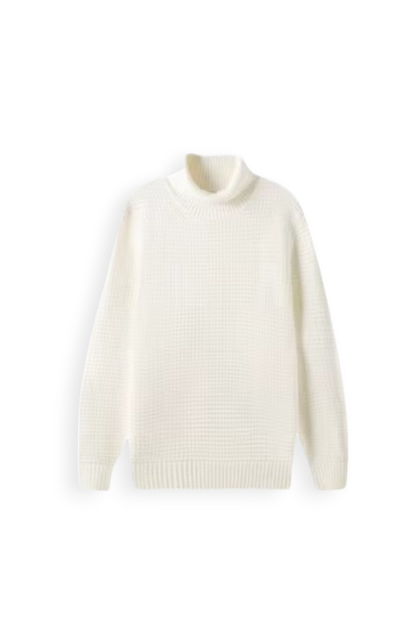 Wool Mock Turtleneck Sweater