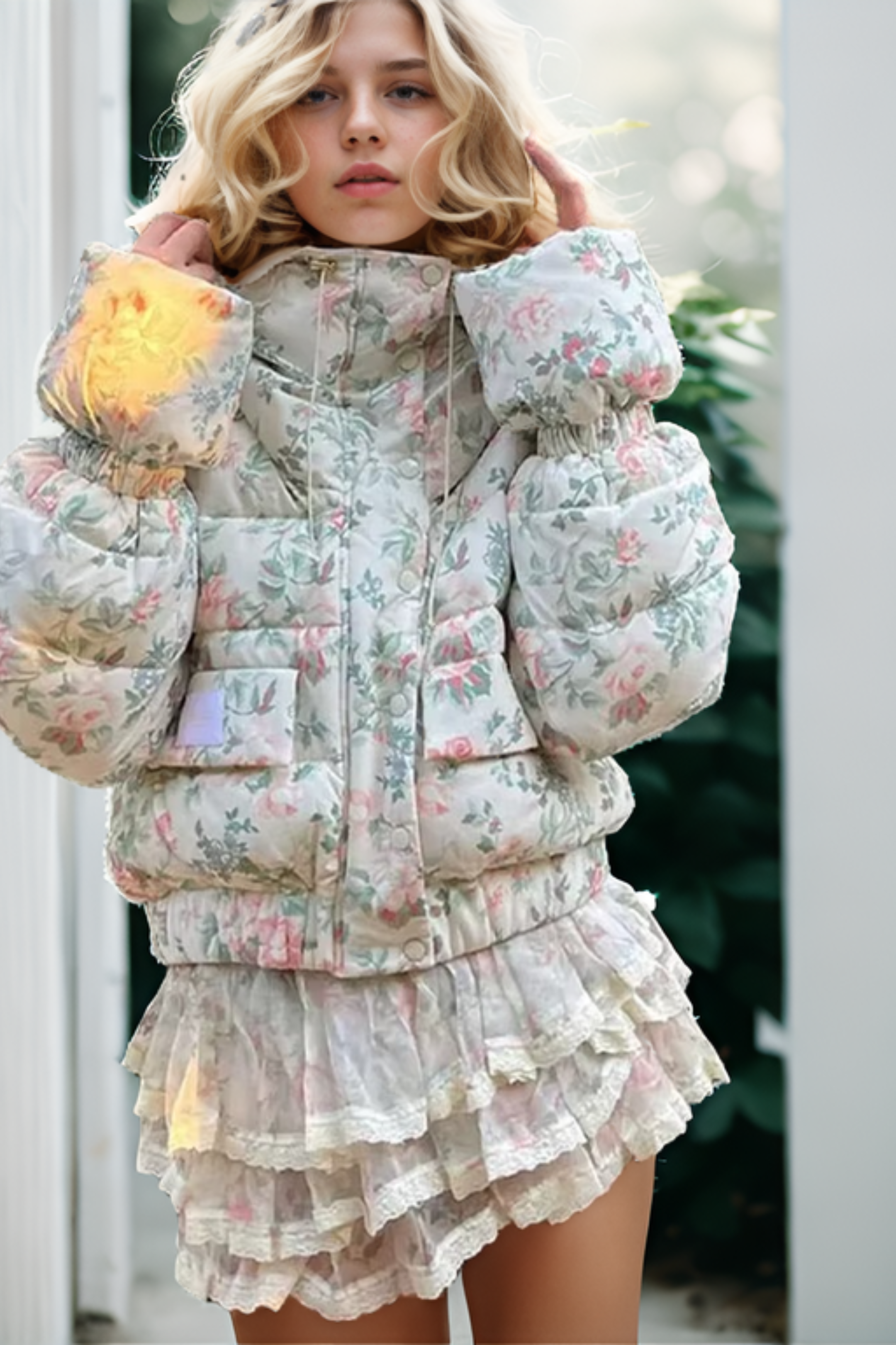 Winter Bloom Puffer Jacket