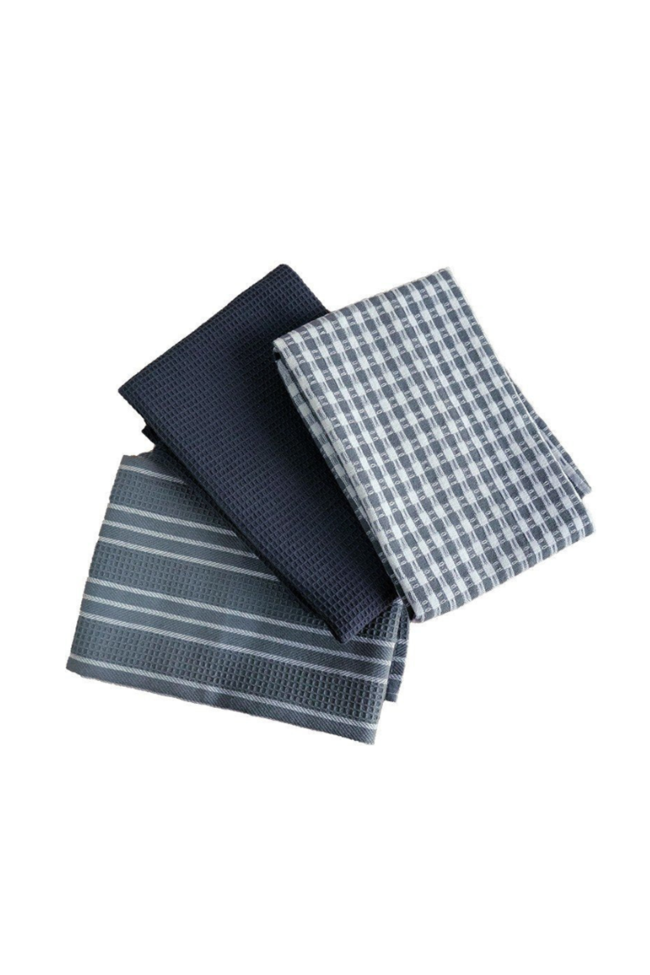 3-Pack Grey Cotton Towels