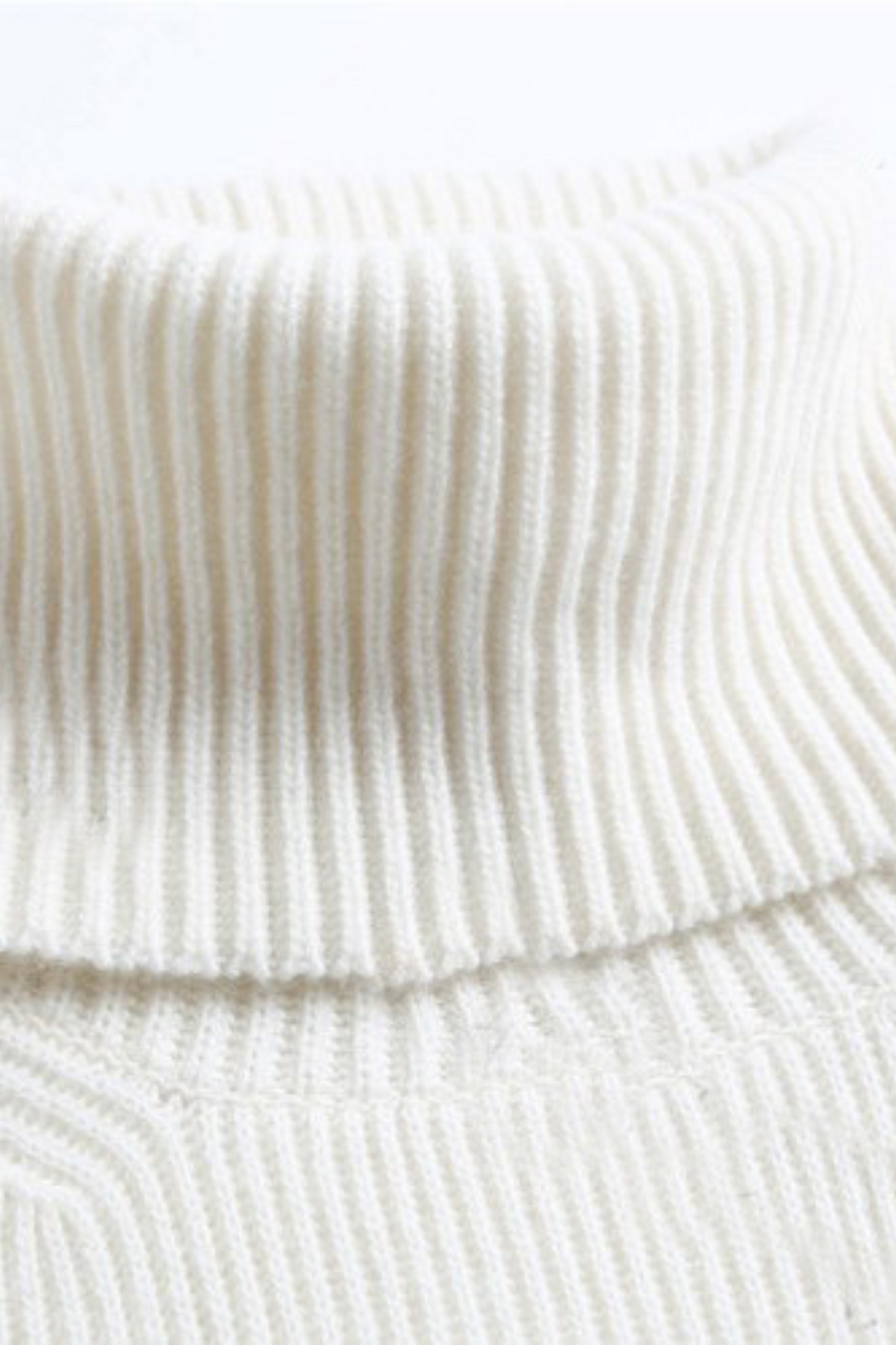 Rib-Knit Turtleneck Sweater