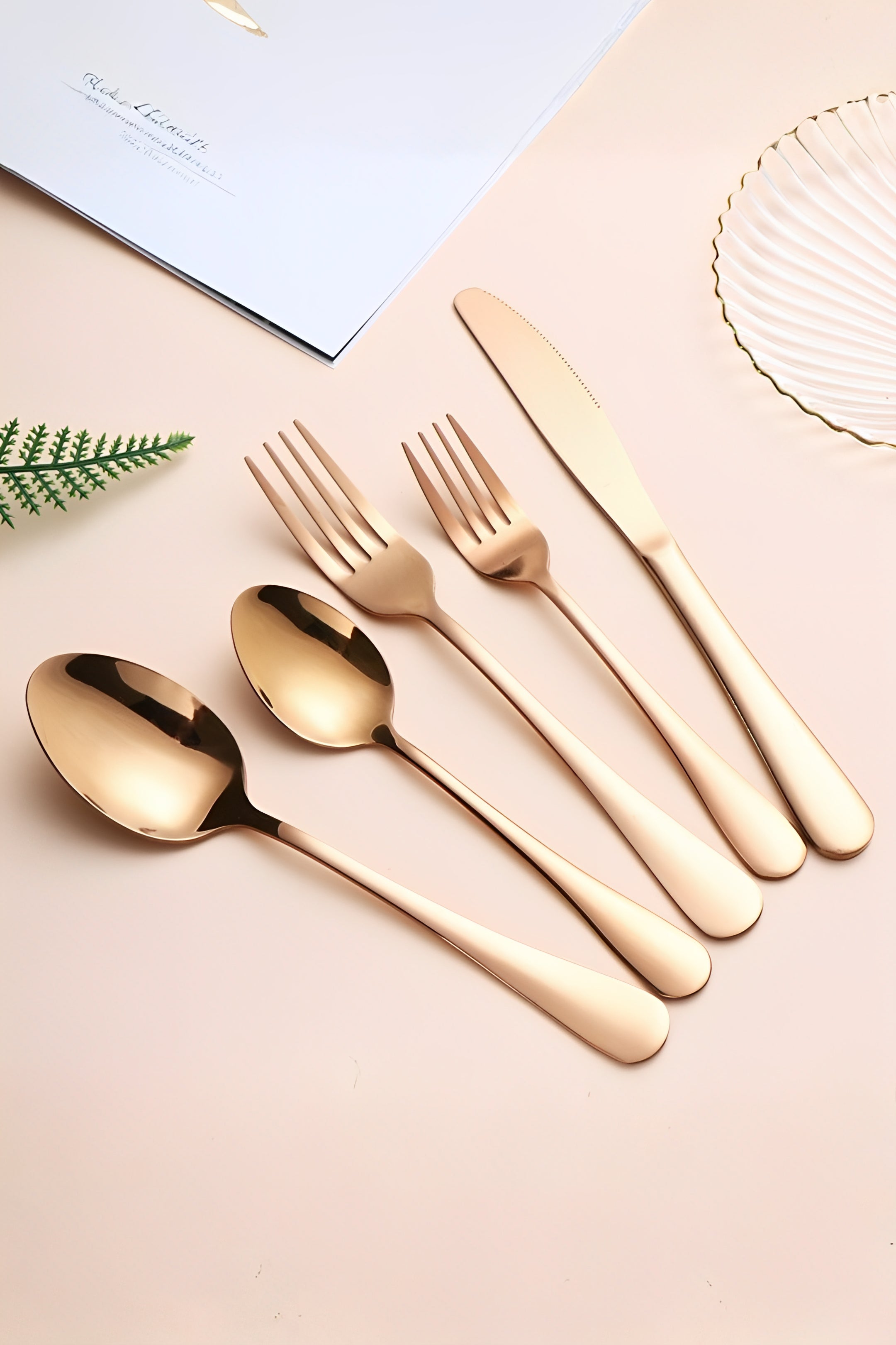 Gold 20 Piece Cutlery Set