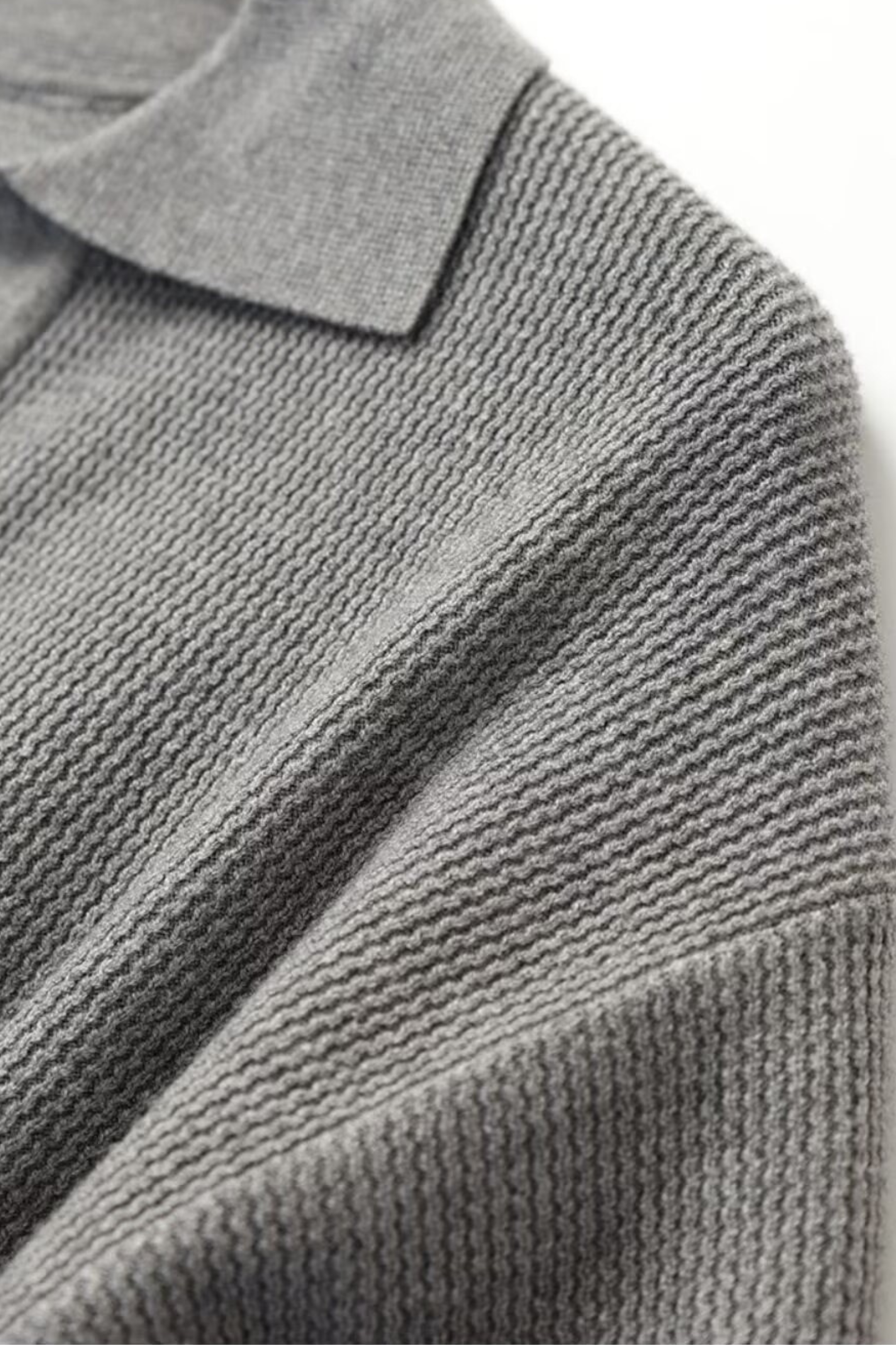 Slim Fit Polo Knit Sweater