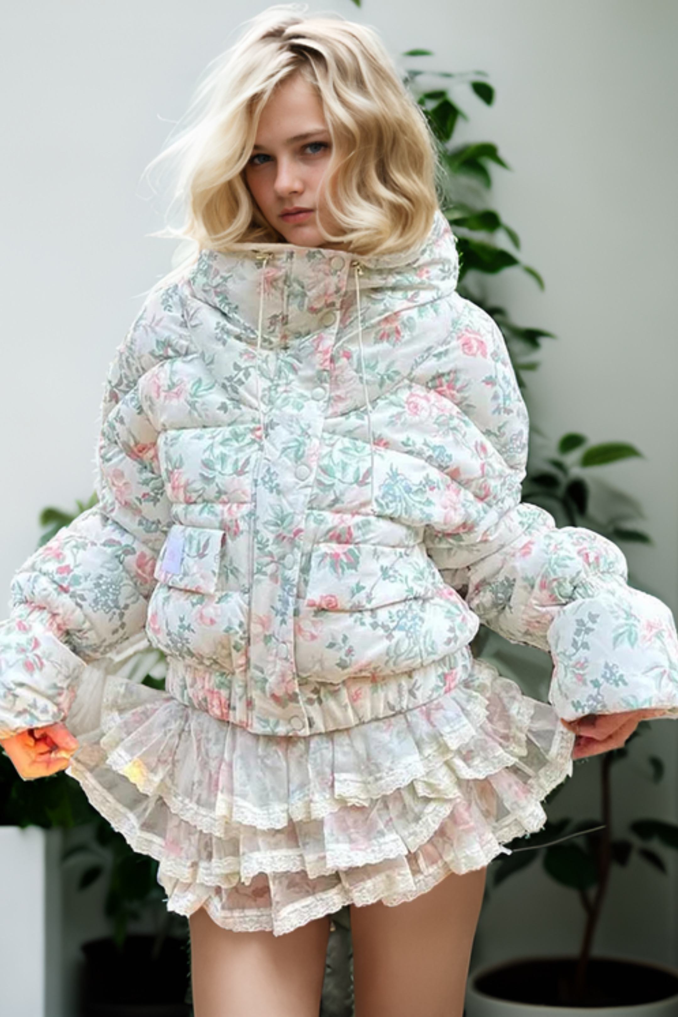 Winter Bloom Puffer Jacket