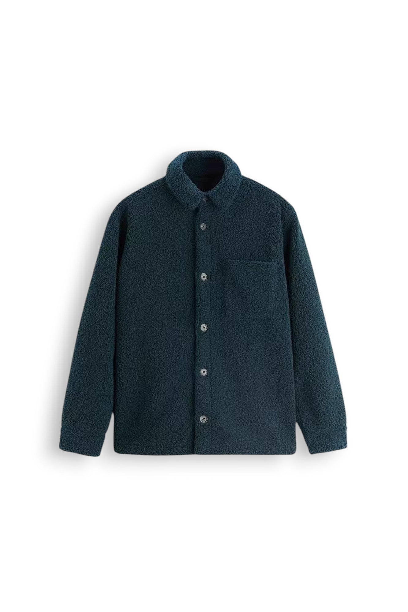 Collar Teddy Fleece Overshirt