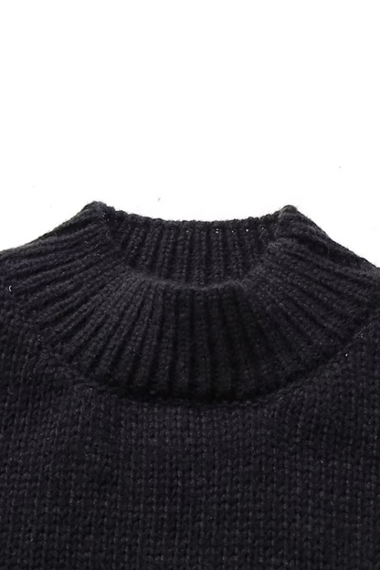 Rib-Knit Oversized Turtleneck