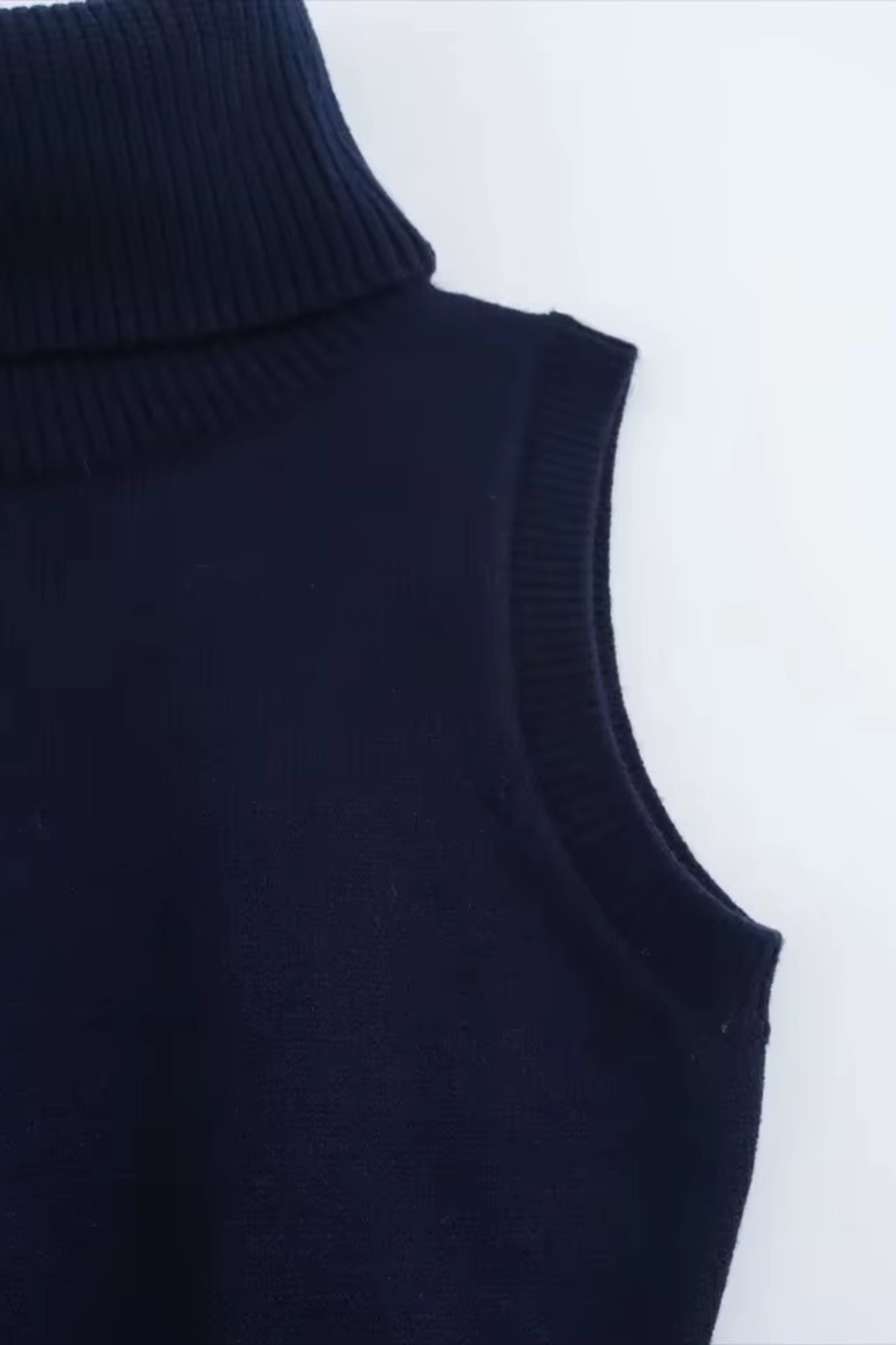 Mock Turtleneck Sleeveless Top