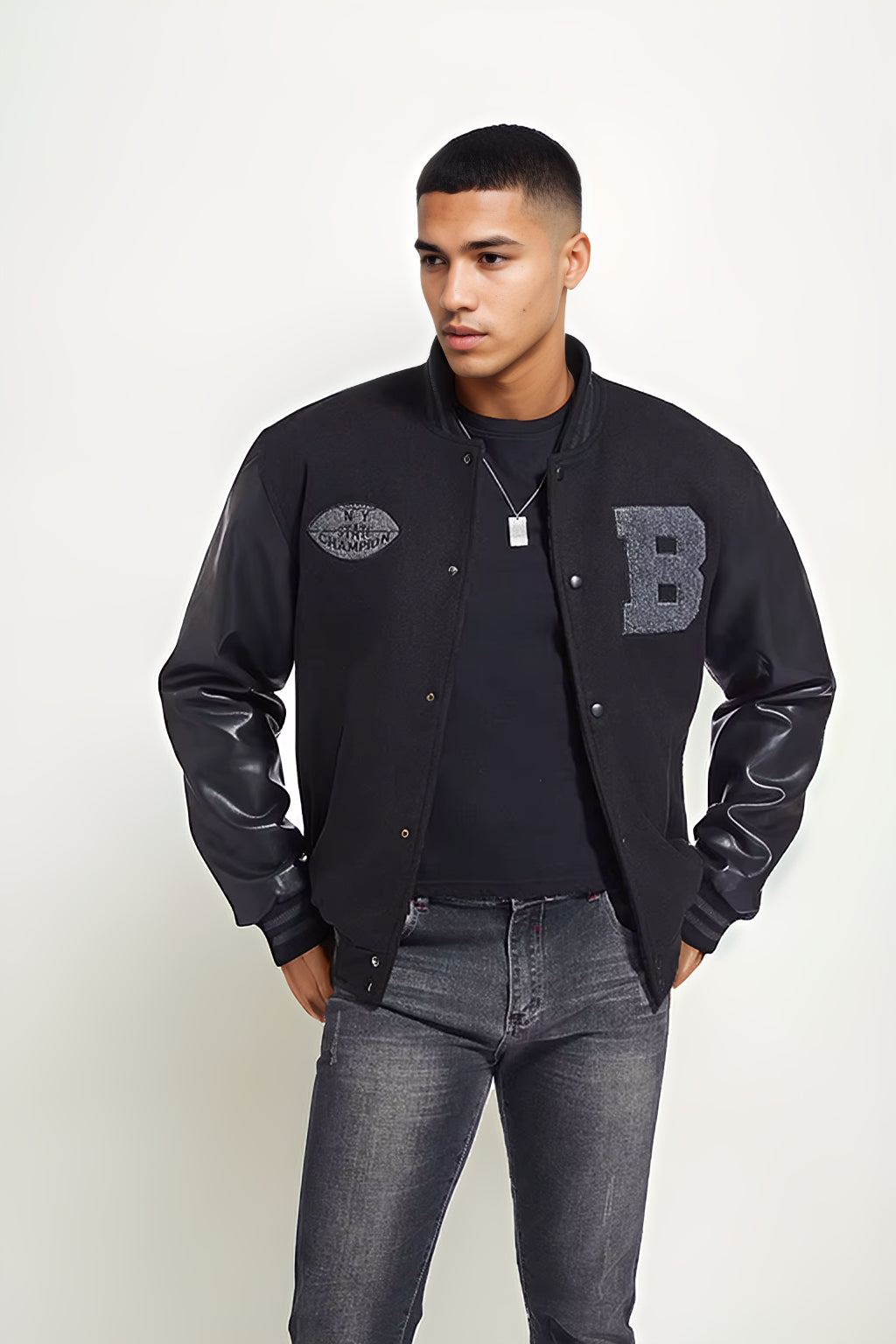 Embroidery Varsity Jacket