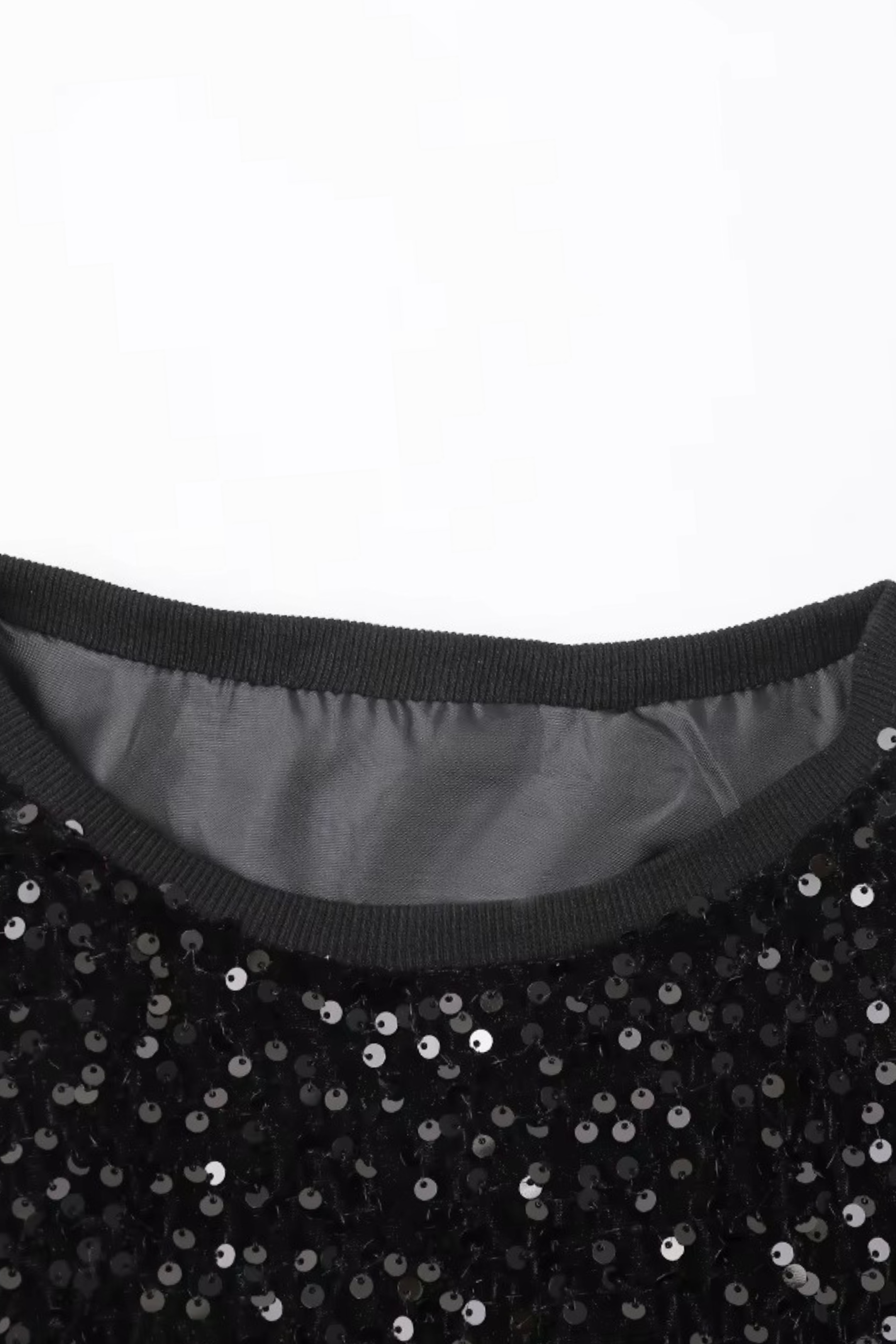 Black Sequin Top