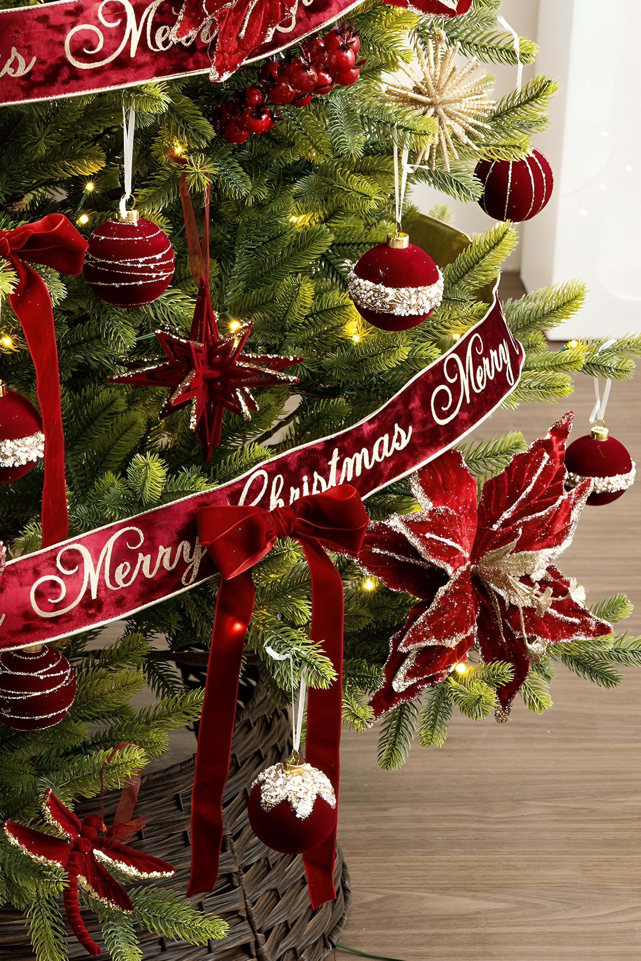 Burgundy Bow Ornament