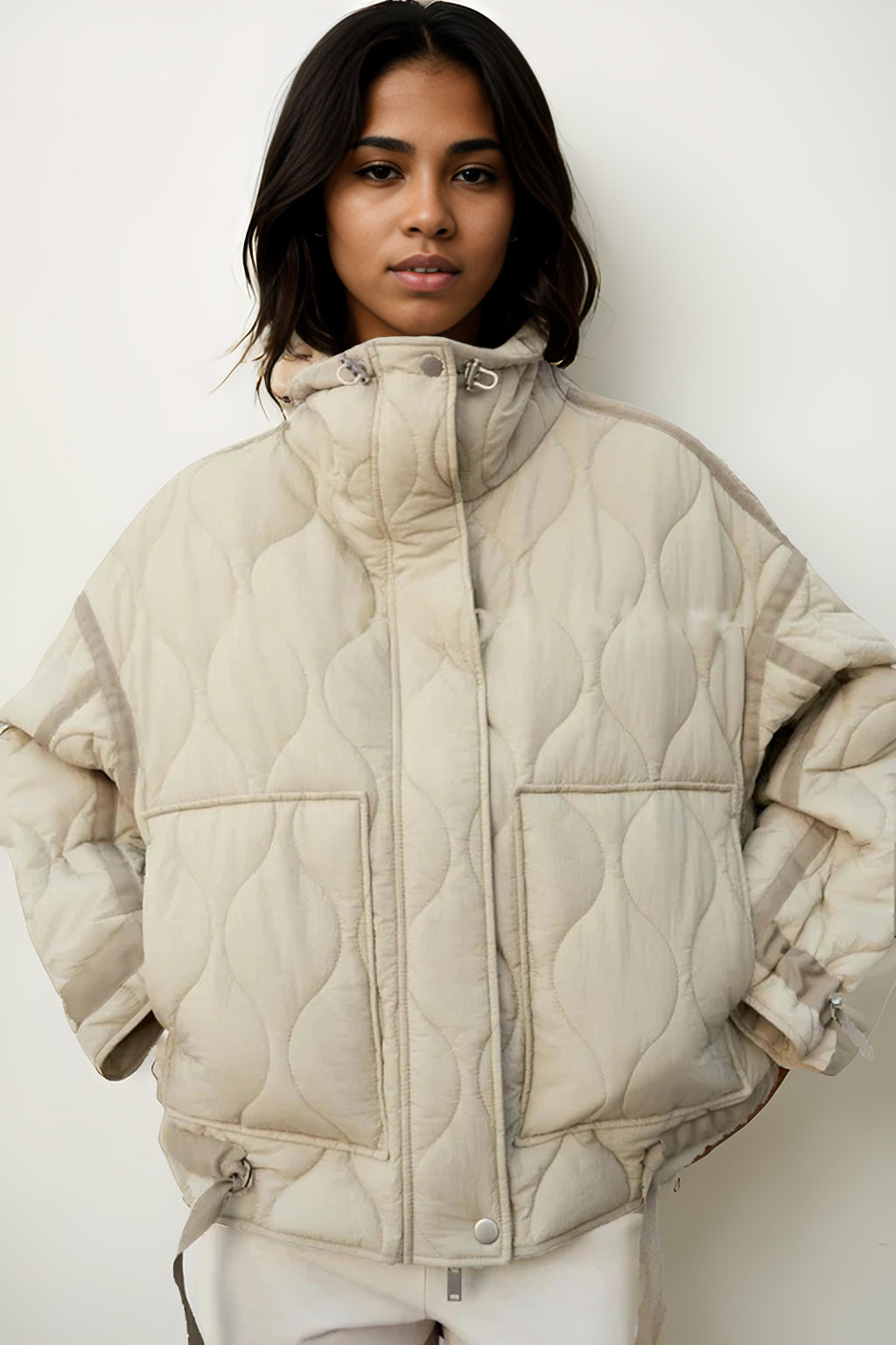 Solid Quilted Jacket