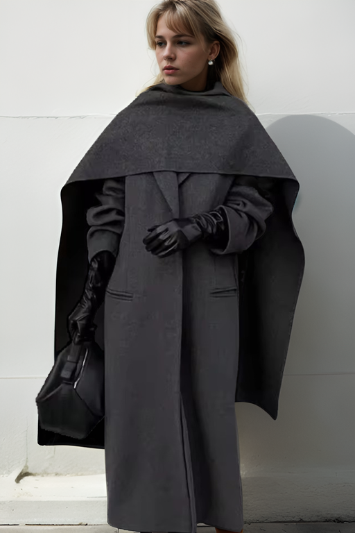 Scarf Detailed Coat