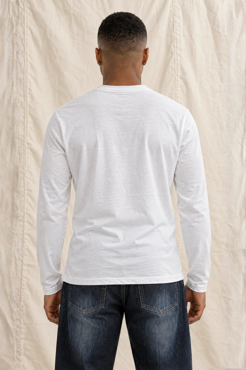 Slim-Fit Cotton Henley Shirt