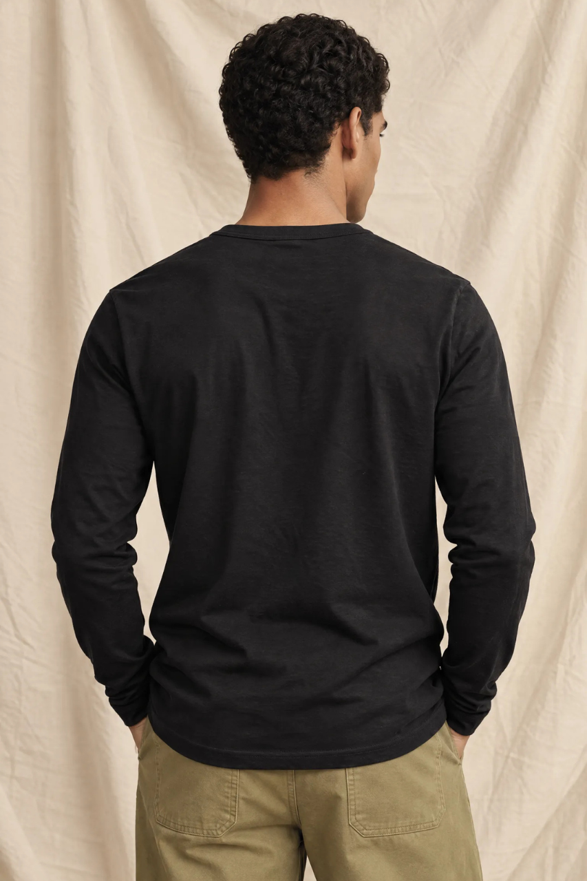 Slim-Fit Cotton Henley Shirt
