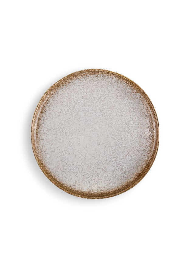 Large Speckled Porcelain Plate
