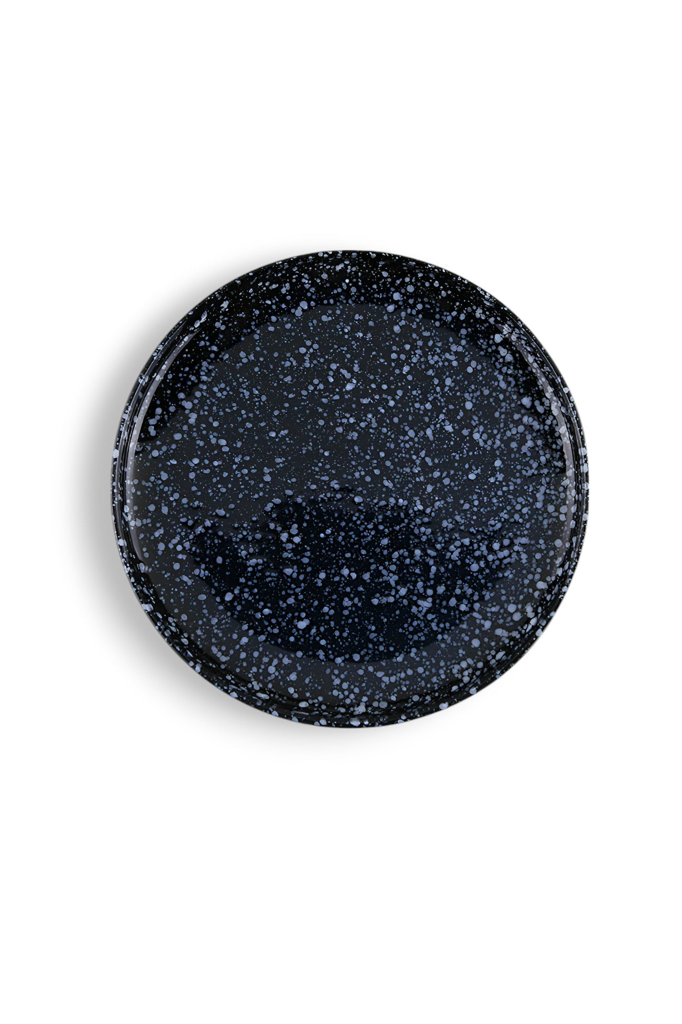 Large Speckled Porcelain Plate