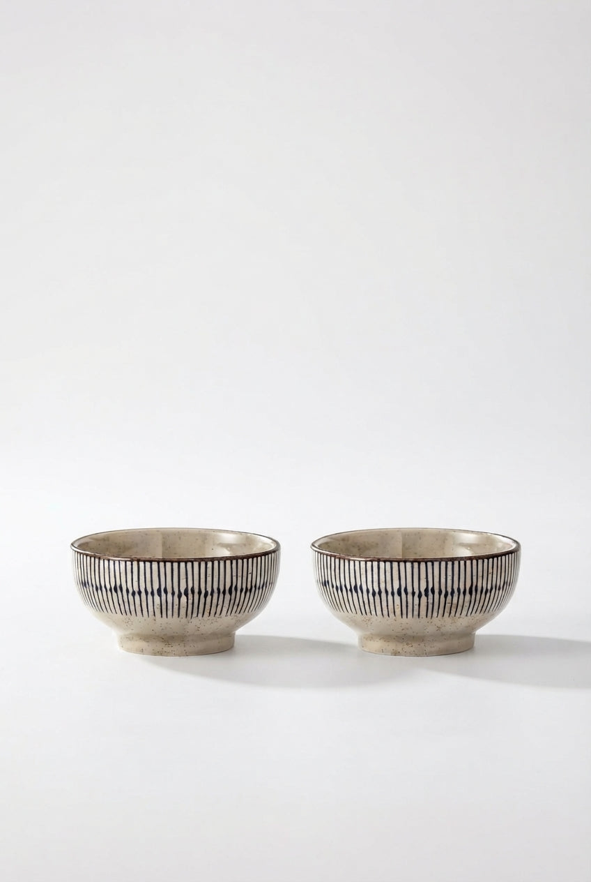 Ceramic Vertical Print Bowl