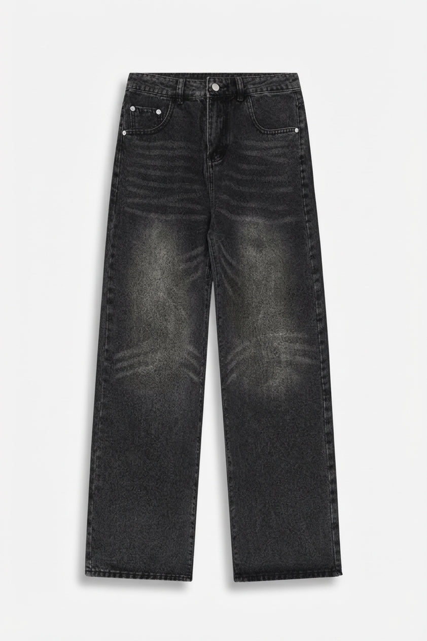 Straight Leg Loose Fit Jeans