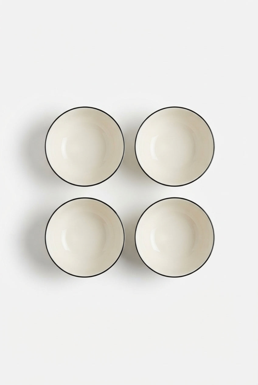 4-Pack Porcelain Bowls