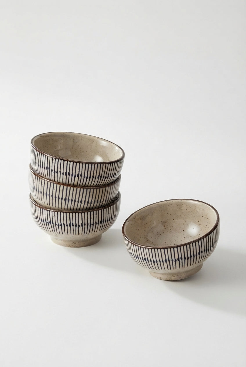 Ceramic Vertical Print Bowl