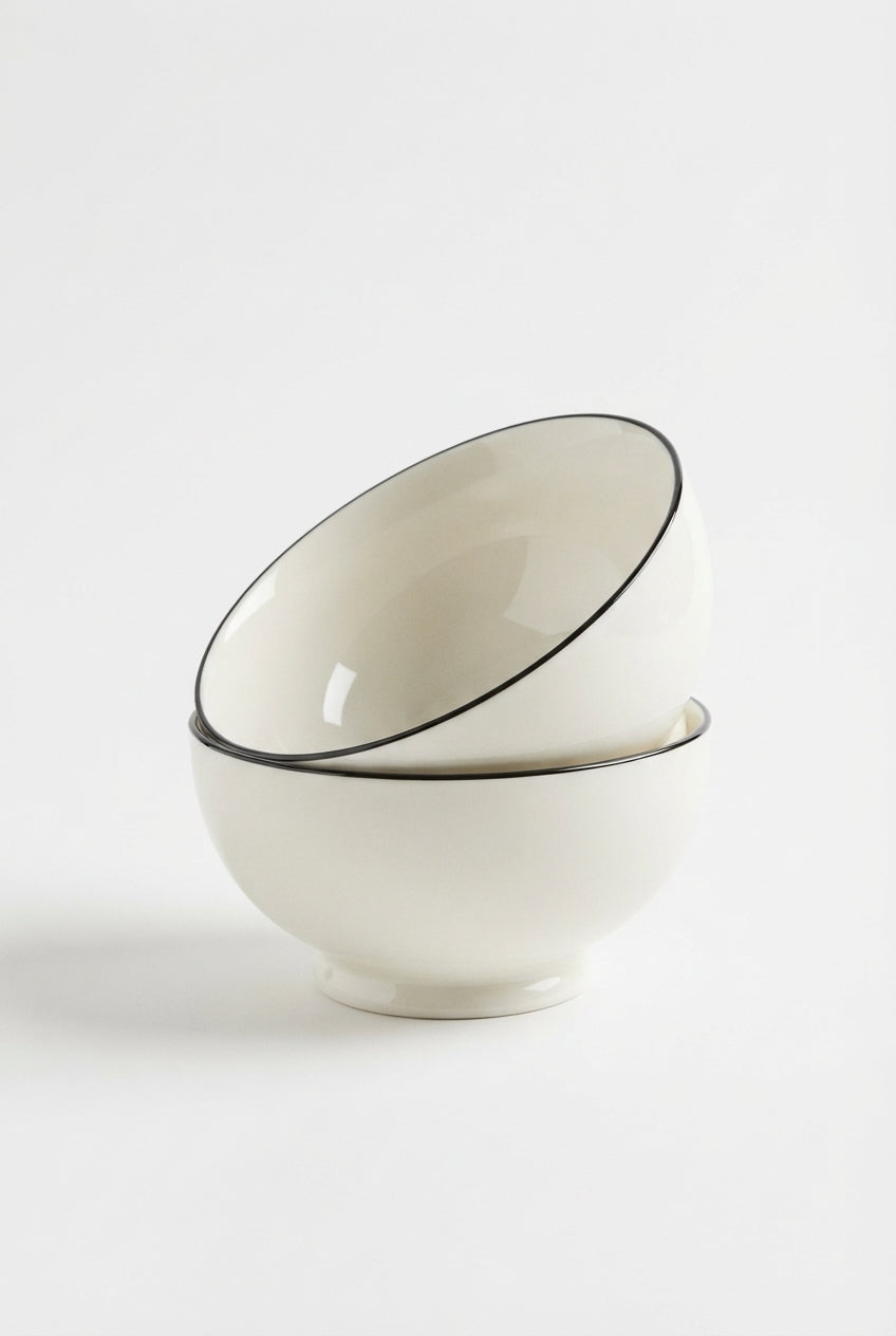 4-Pack Porcelain Bowls