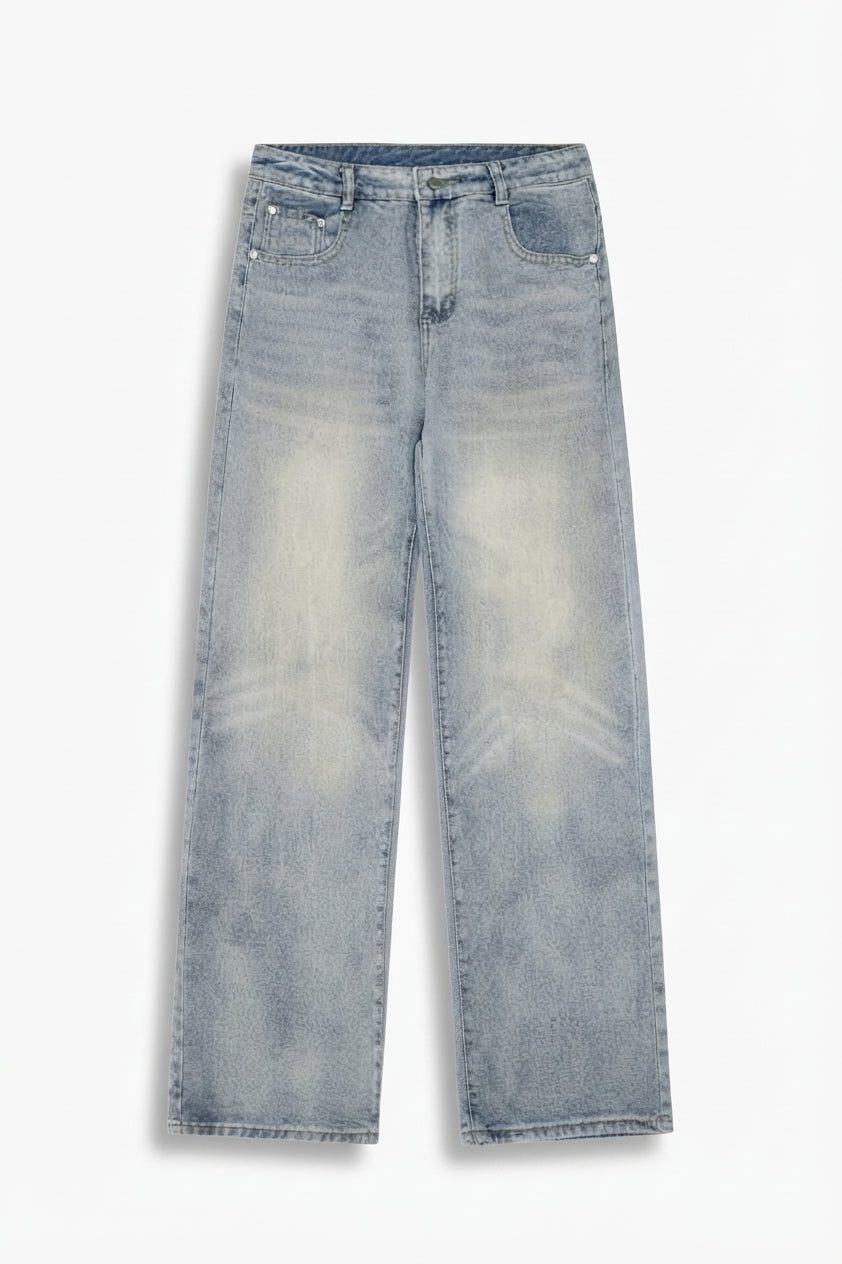 Straight Leg Loose Fit Jeans