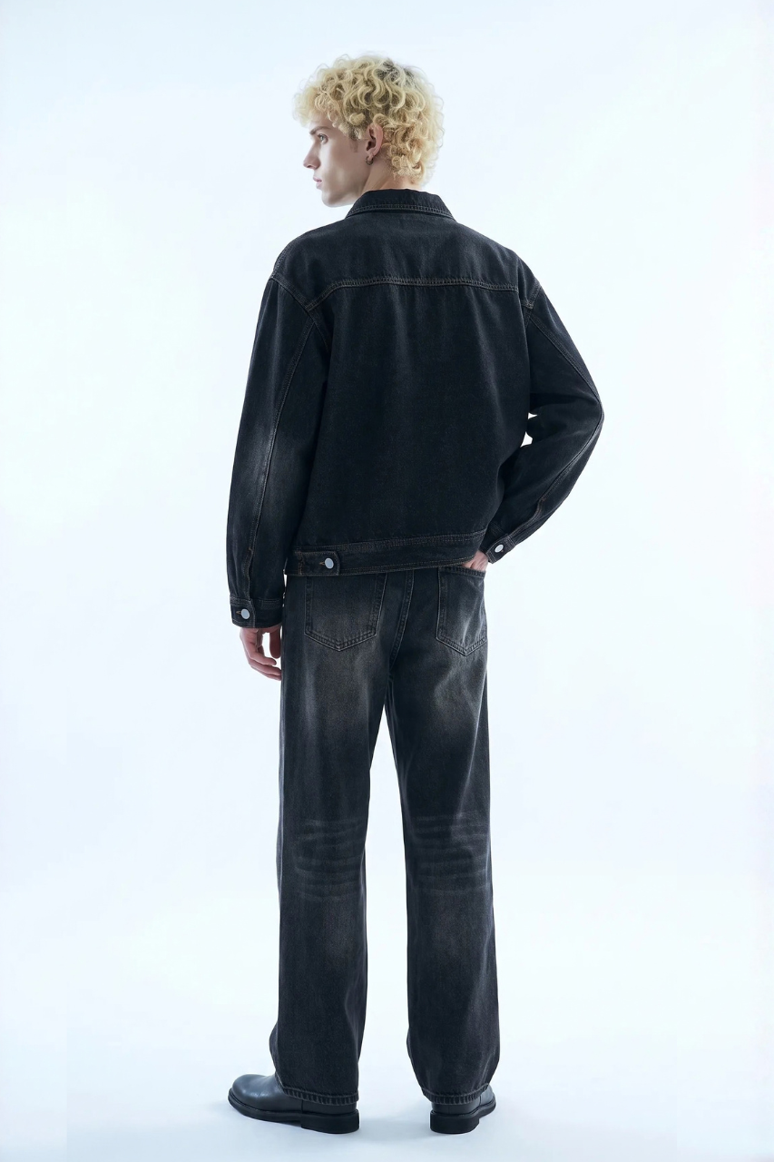 Straight Leg Loose Fit Jeans