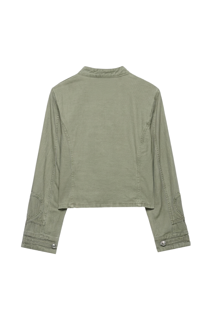 Trim Military Jacket