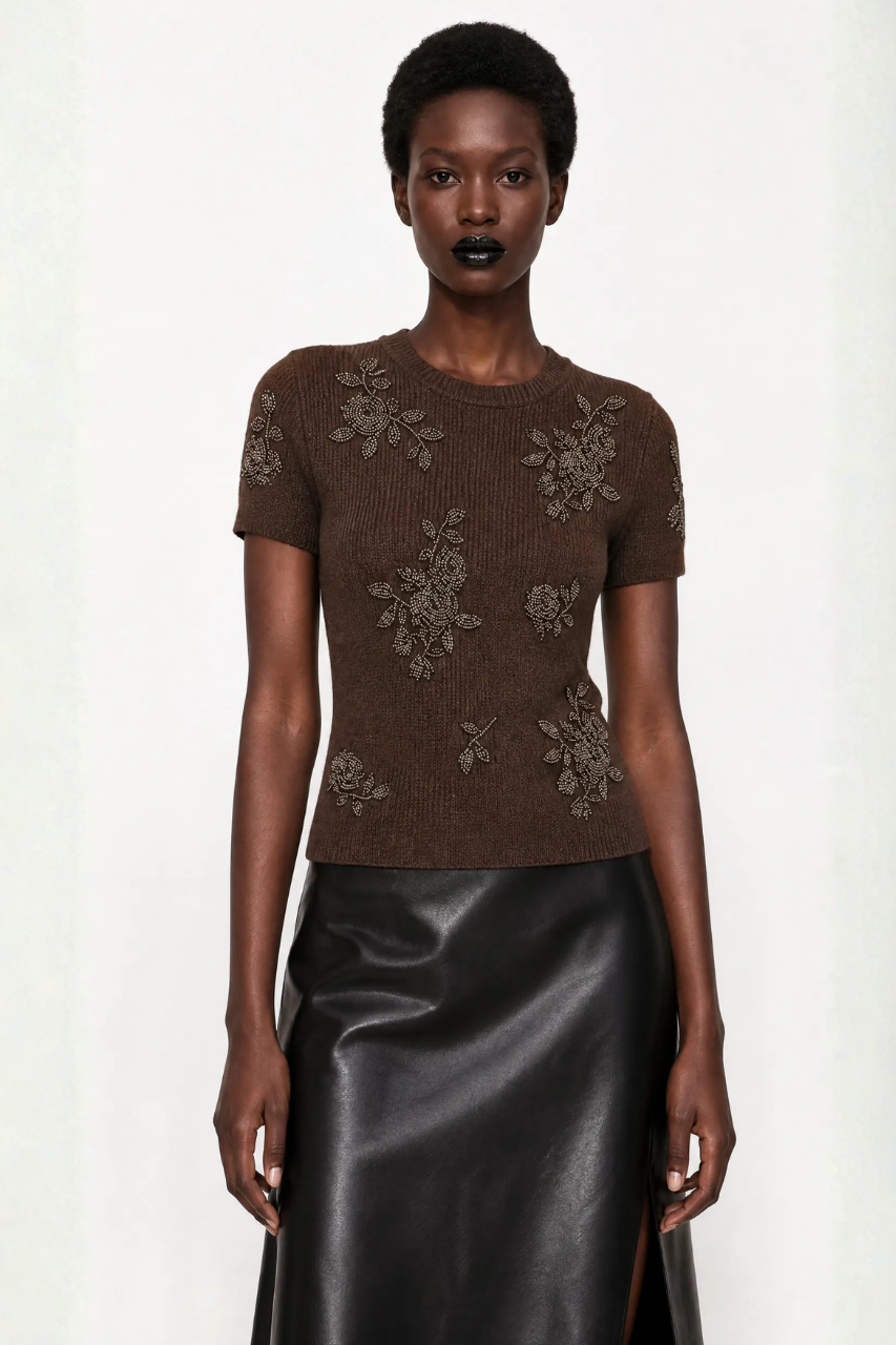 Beaded Embellished Sweater