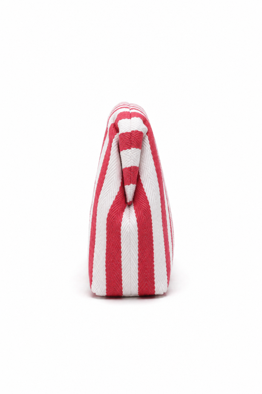 Striped Clutch Handbag