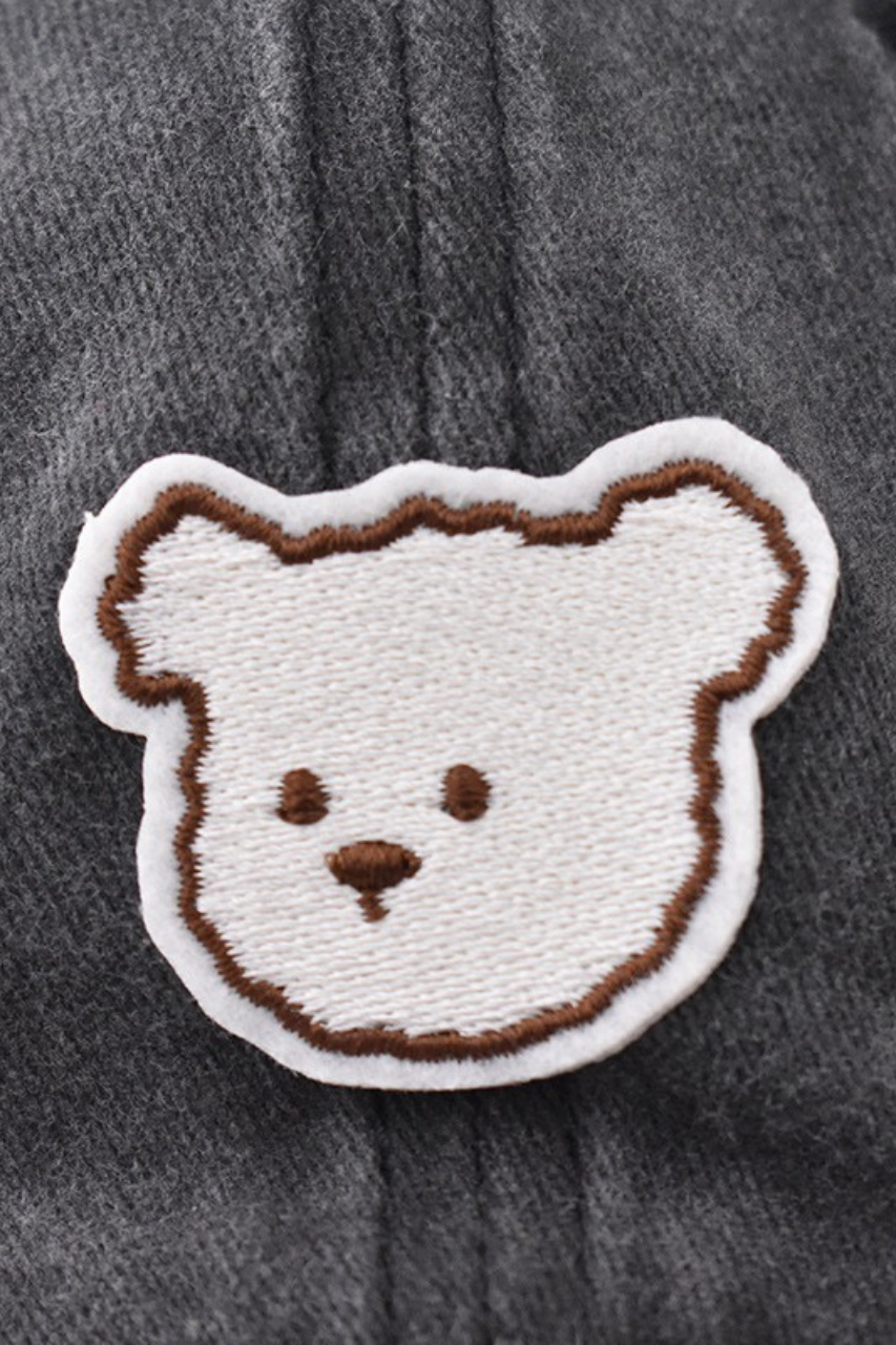 Bear Embroidered Cap