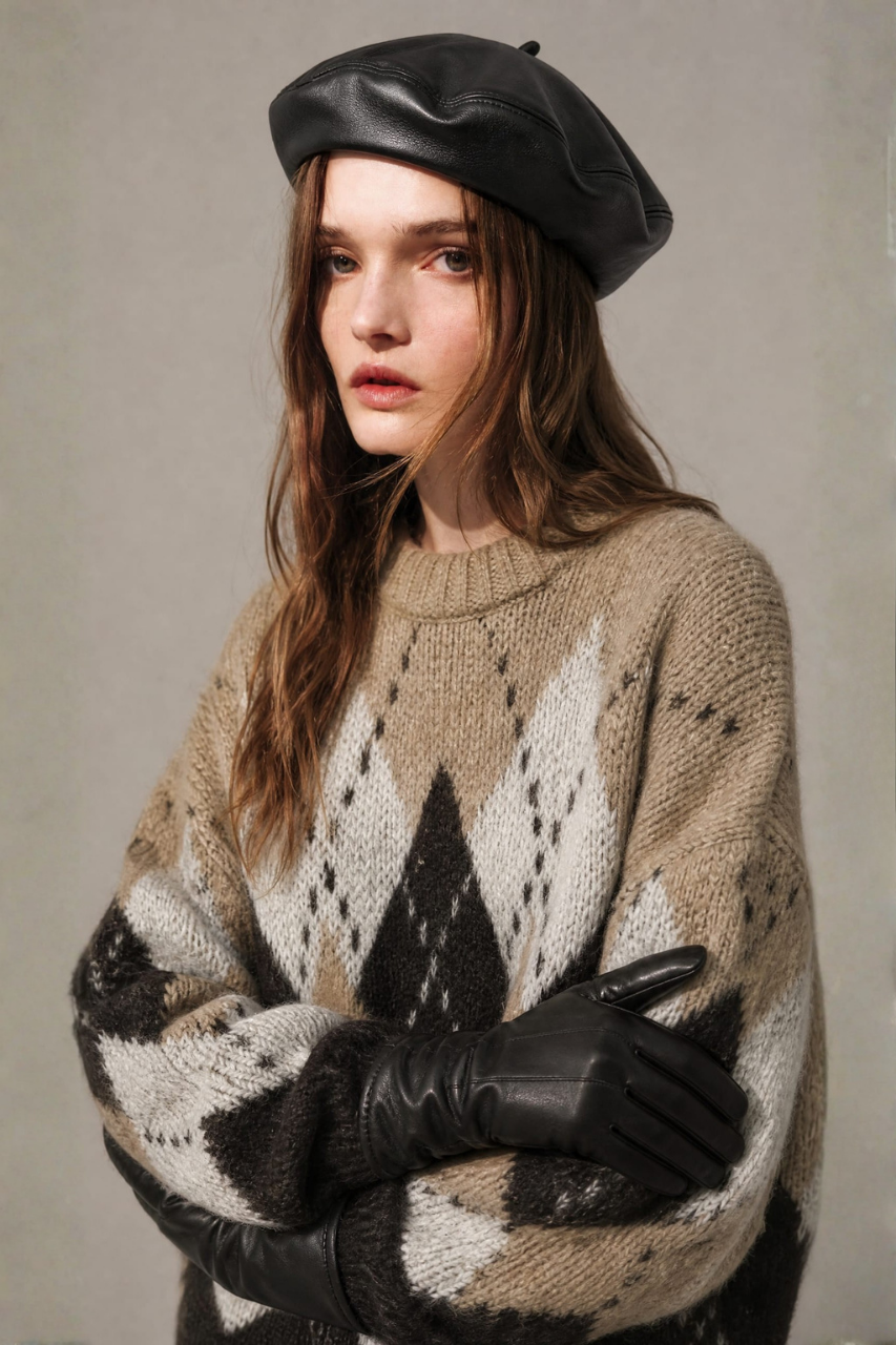 Leather Beret