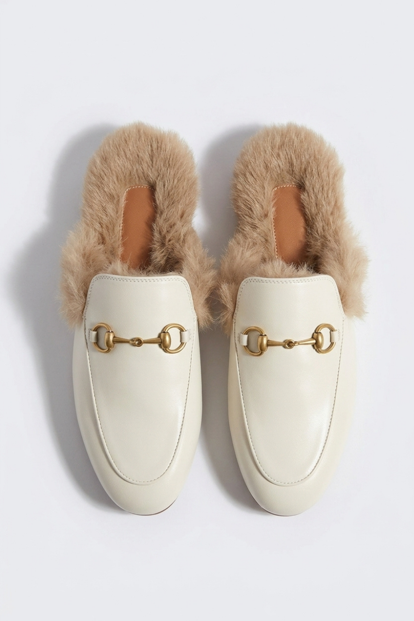 Fur Mule Slippers