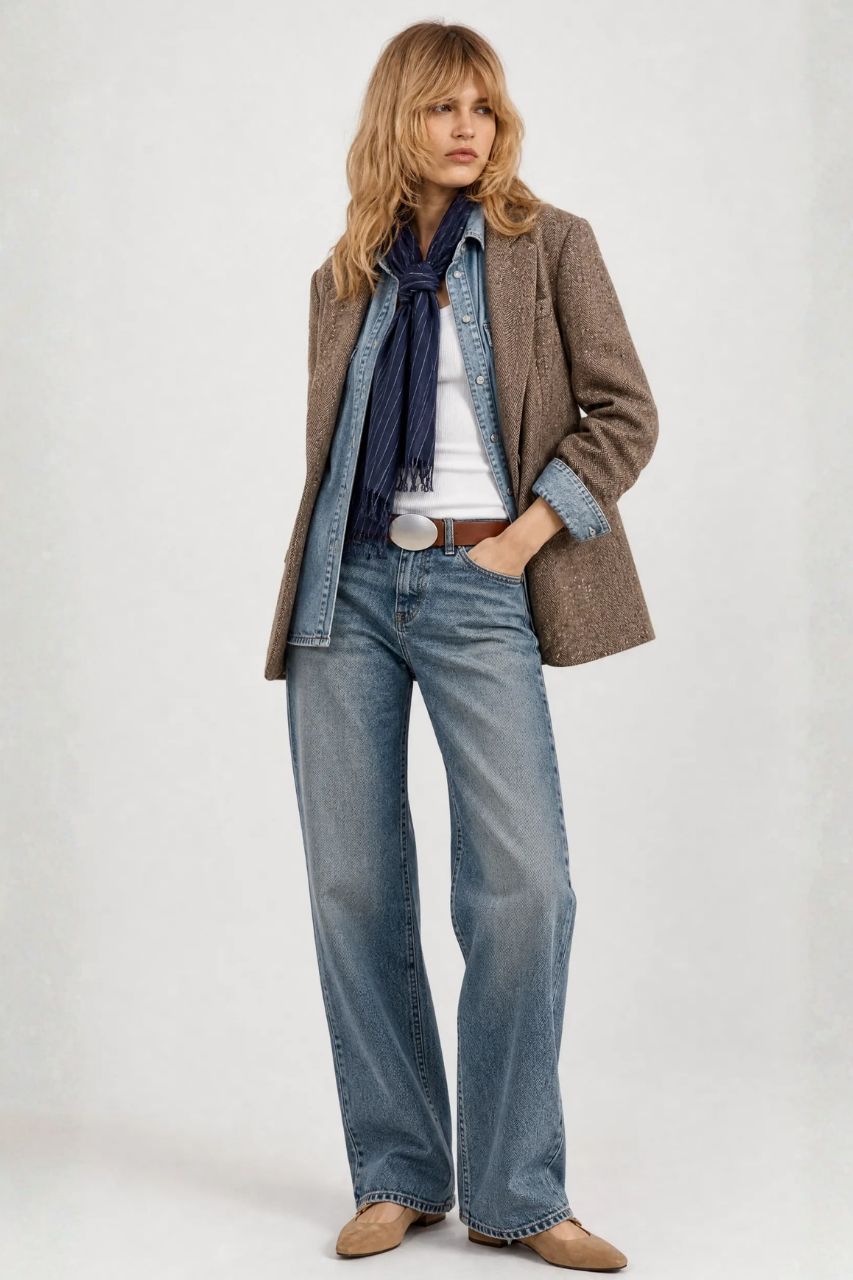 Single Breasted Twill Blazer