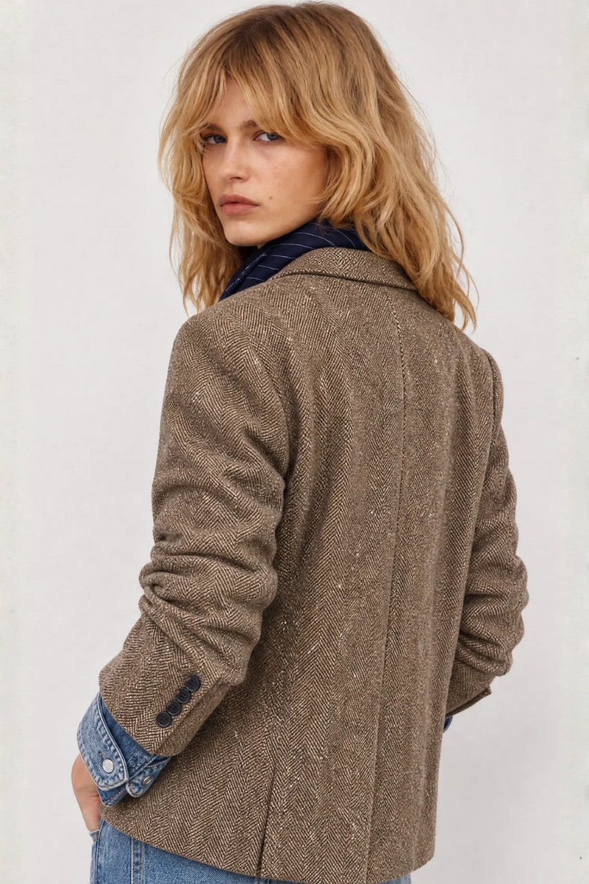 Single Breasted Twill Blazer