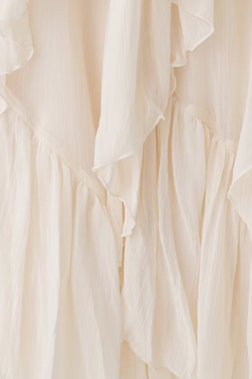 Ruffled Long Skirt
