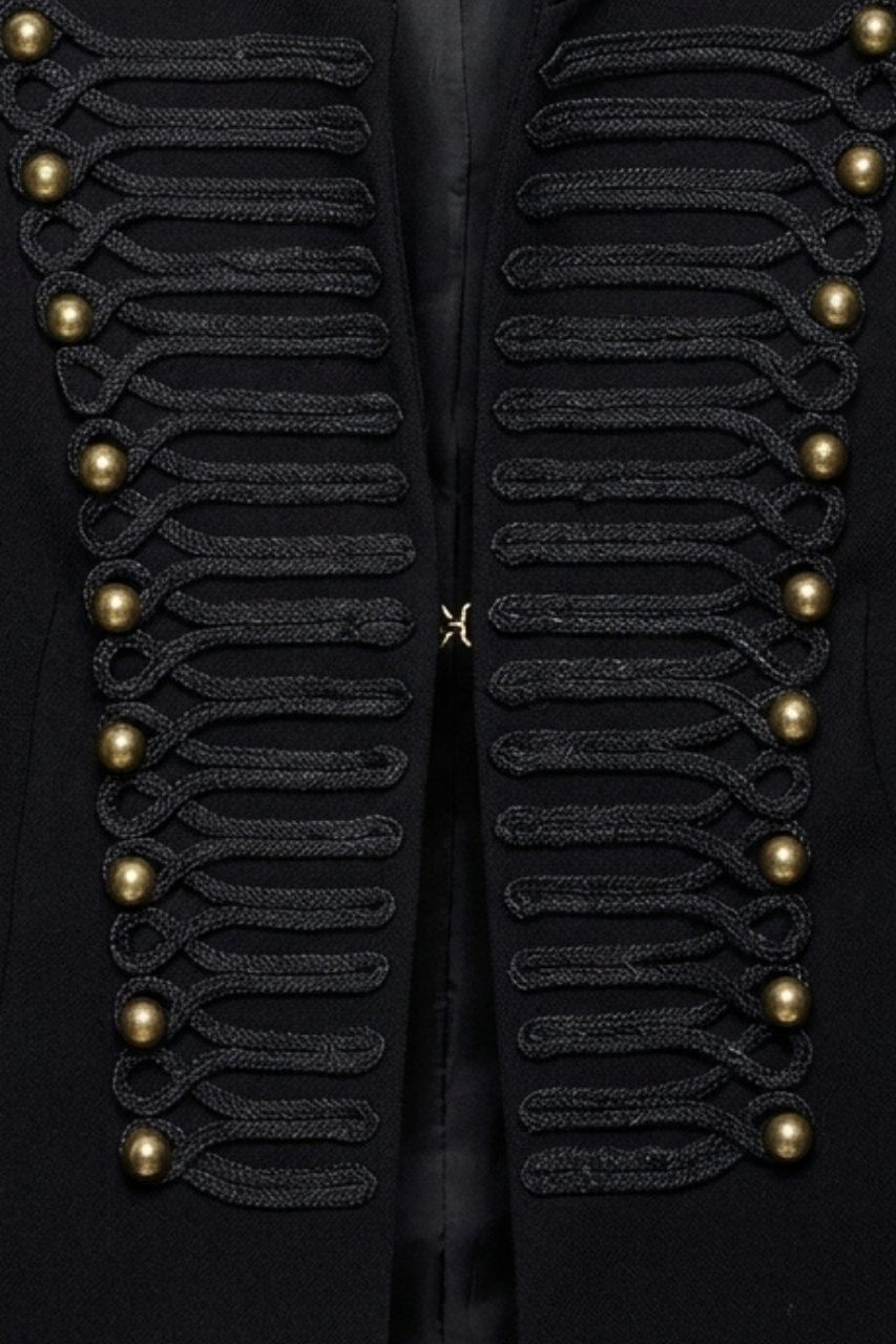 Tailored Padded Shoulder Blazer