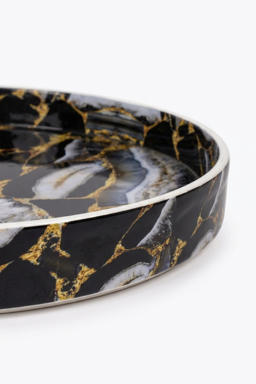 Round Marble Tray