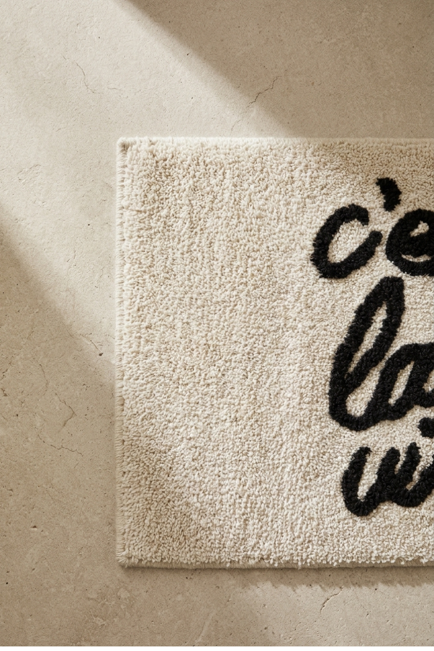 Motif Cotton Bath Mat