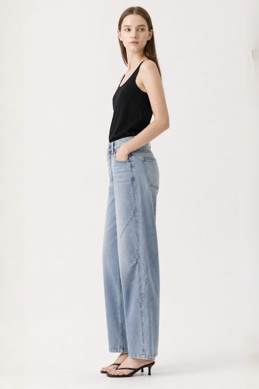 Straight Leg Ankle Jeans