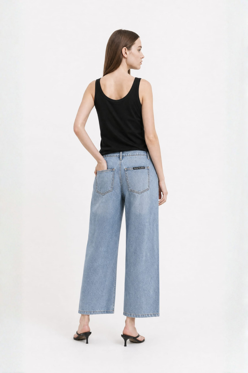 Straight Leg Ankle Jeans