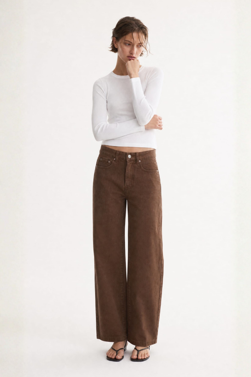 High Waist Straight Leg Jeans