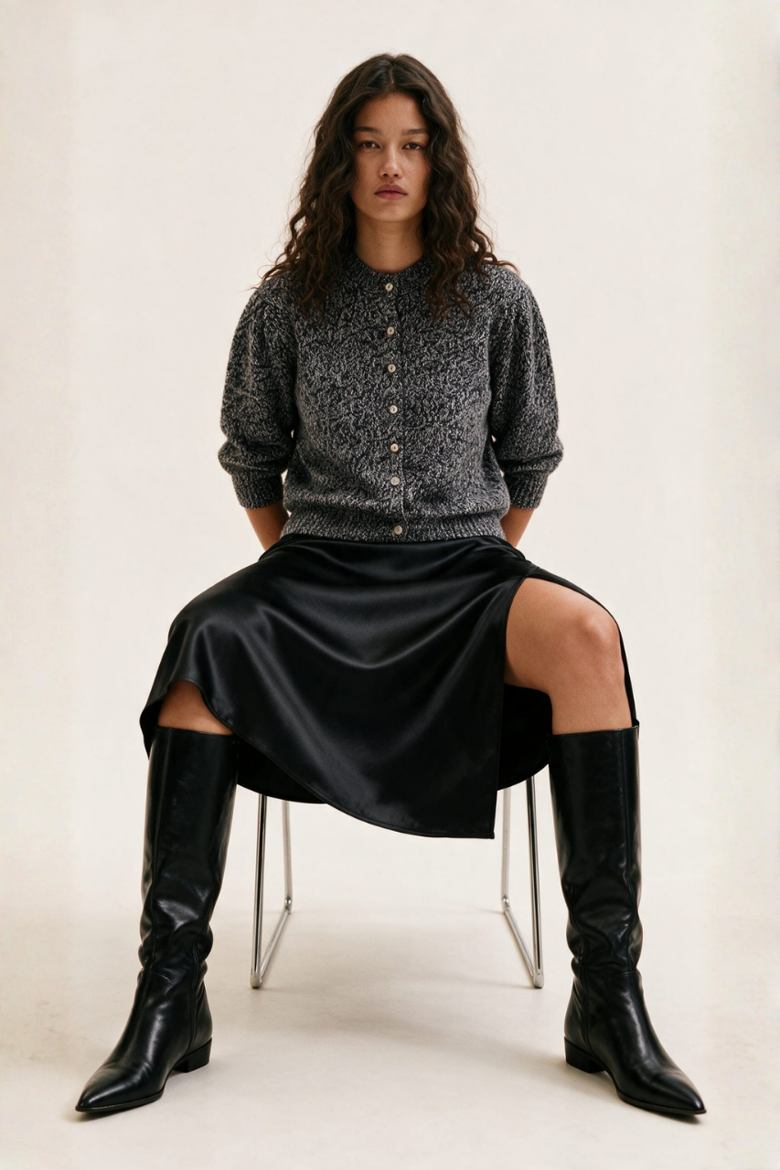 Satin Slip Skirt