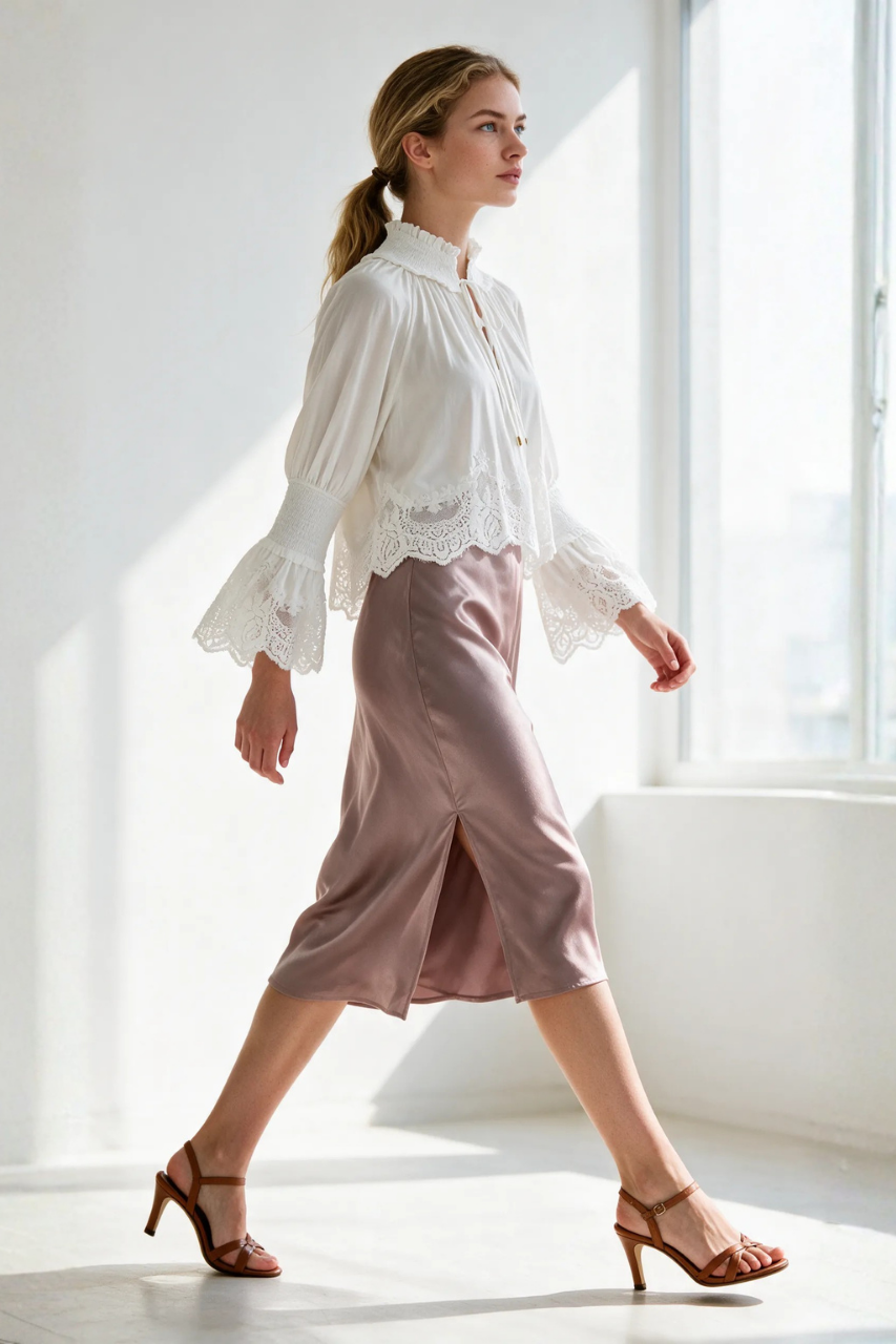 Satin Slip Skirt