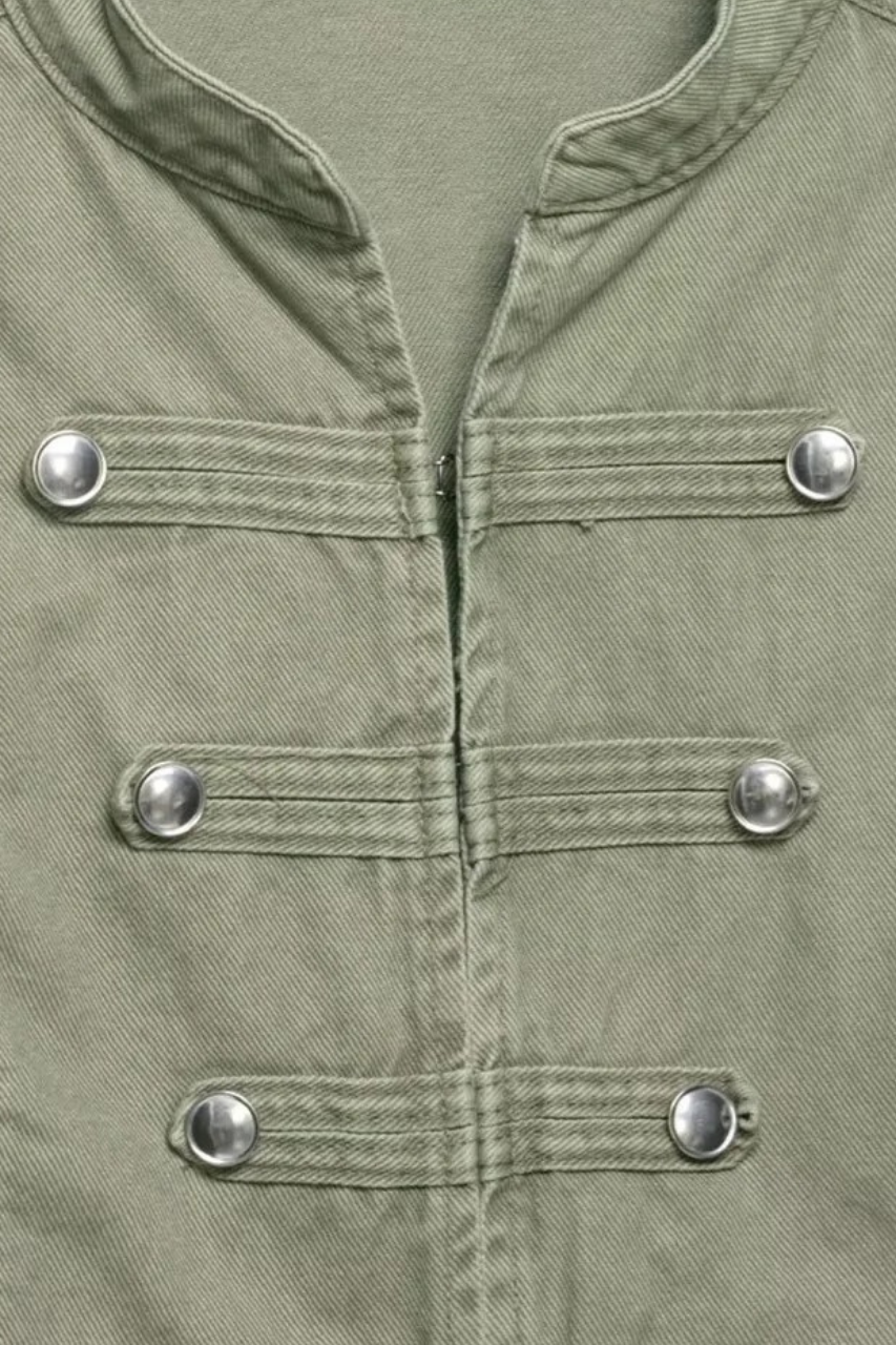 Trim Military Jacket