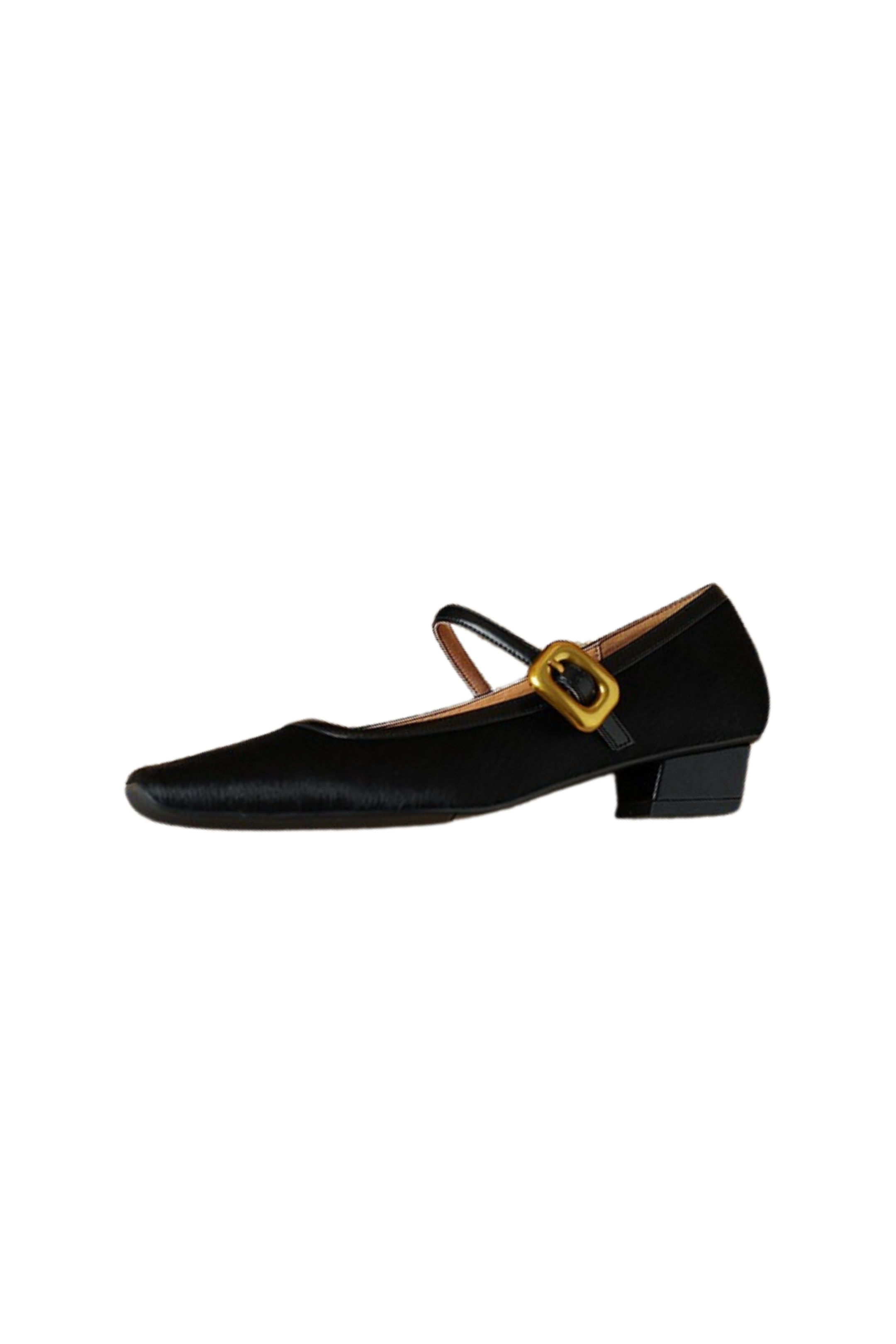 Square Mary Jane Flats