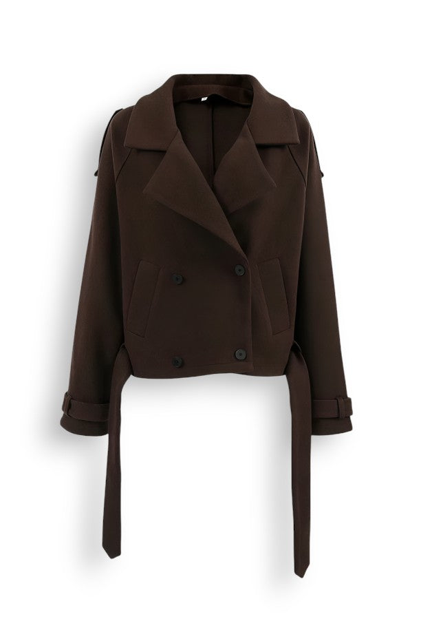 Double-Breasted Loose Fit Coat